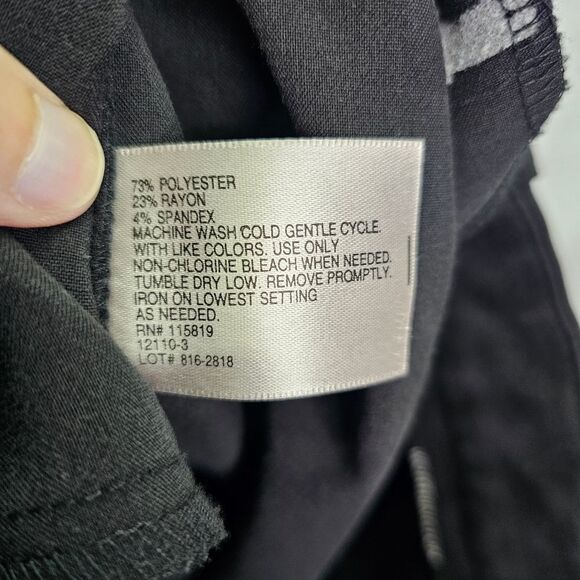 Worthington Black Modern Fit Bootcut Dress Pants Size 12 - Picture 5 of 9